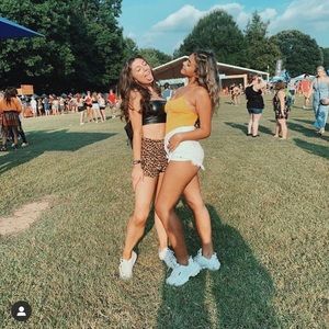 Mustard yellow striped body suit